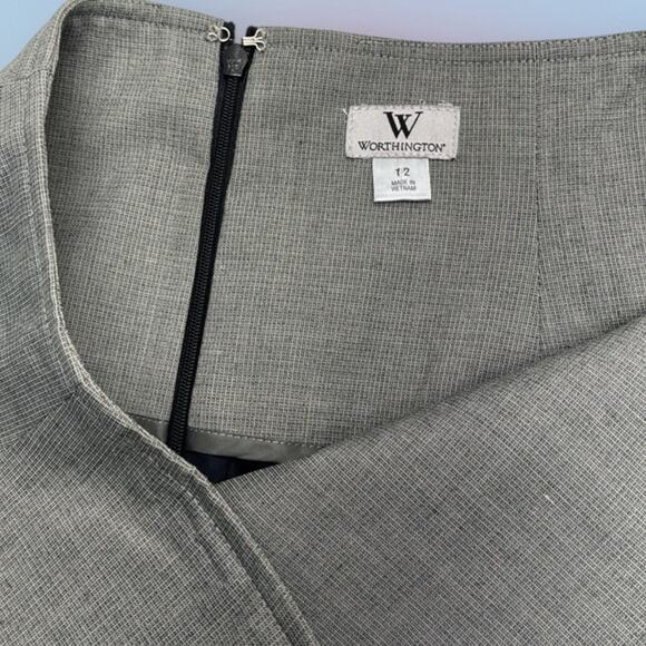 WORTHINGTON Women’s 12 Gray Skirt - Picture 2 of 3